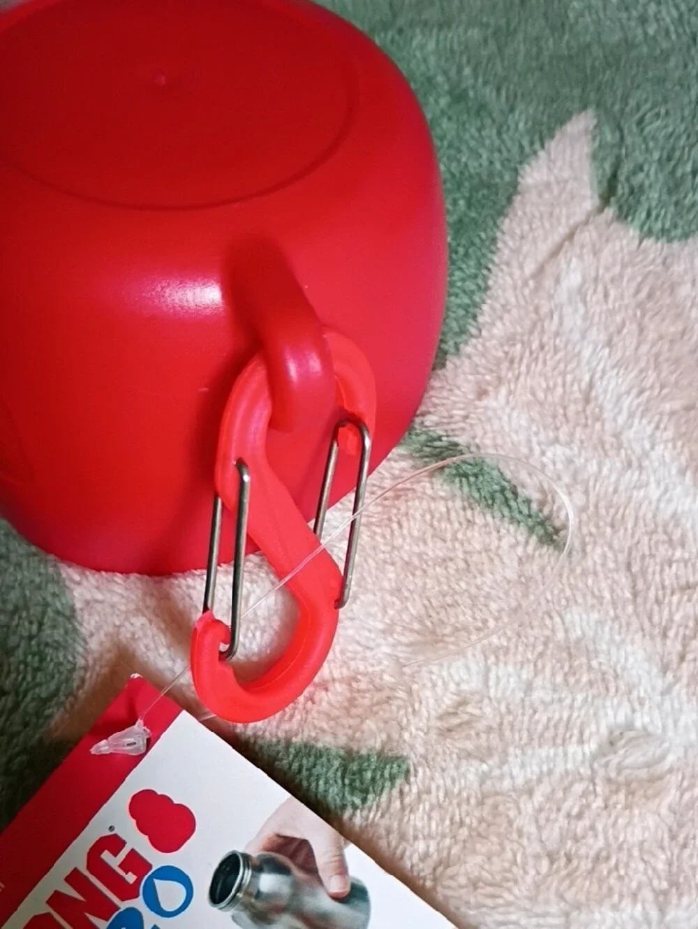 Kong Stainless Steel Dog Water Bottle with Red Lid